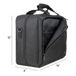 USA GEAR Console Carrying Case - PS4 Case Compatible with Playstation 4 Slim, PS4 Pro, and PS3 - Customizable Interior Store PS4 Games, PS4 Controller, PS4 Headset, and More Gaming Accessories (Black) - Image 9